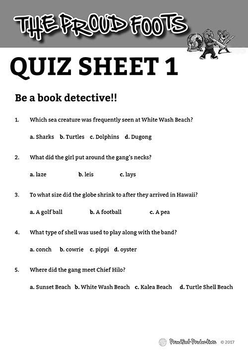 Quiz Sheet